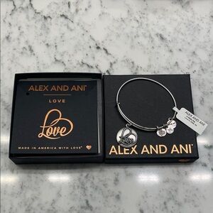 Alex and Ani Silver Love Bracelet